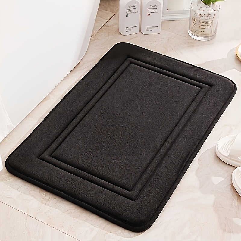 Super Absorbent Anti Slip Foot Pad, Anti Slip Polyester Bathmat