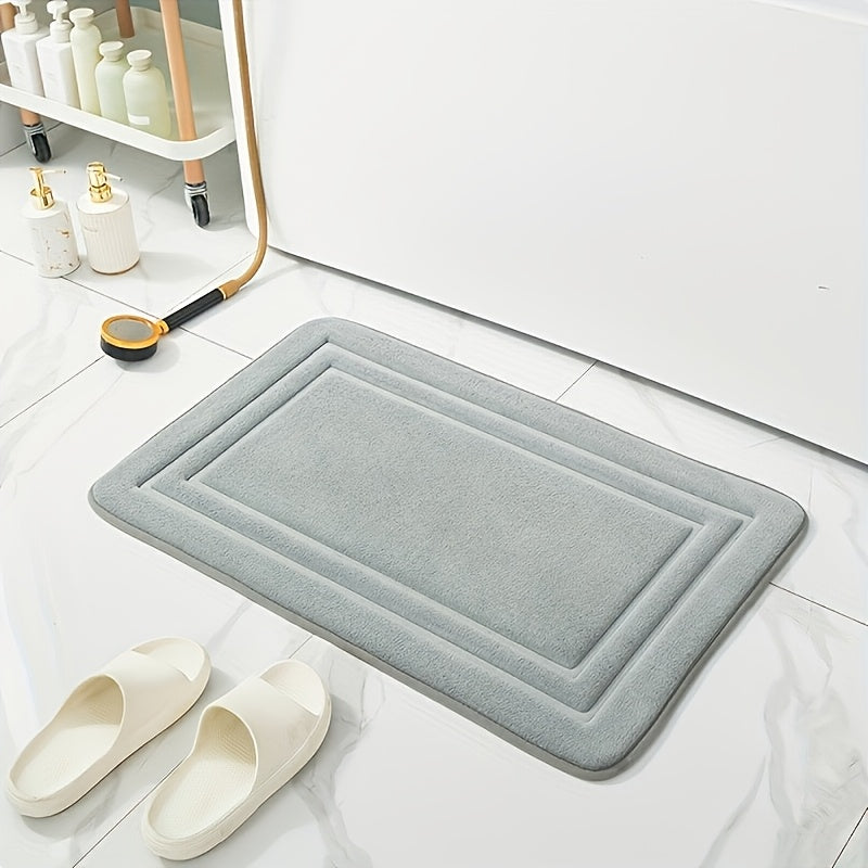 Super Absorbent Anti Slip Foot Pad, Anti Slip Polyester Bathmat