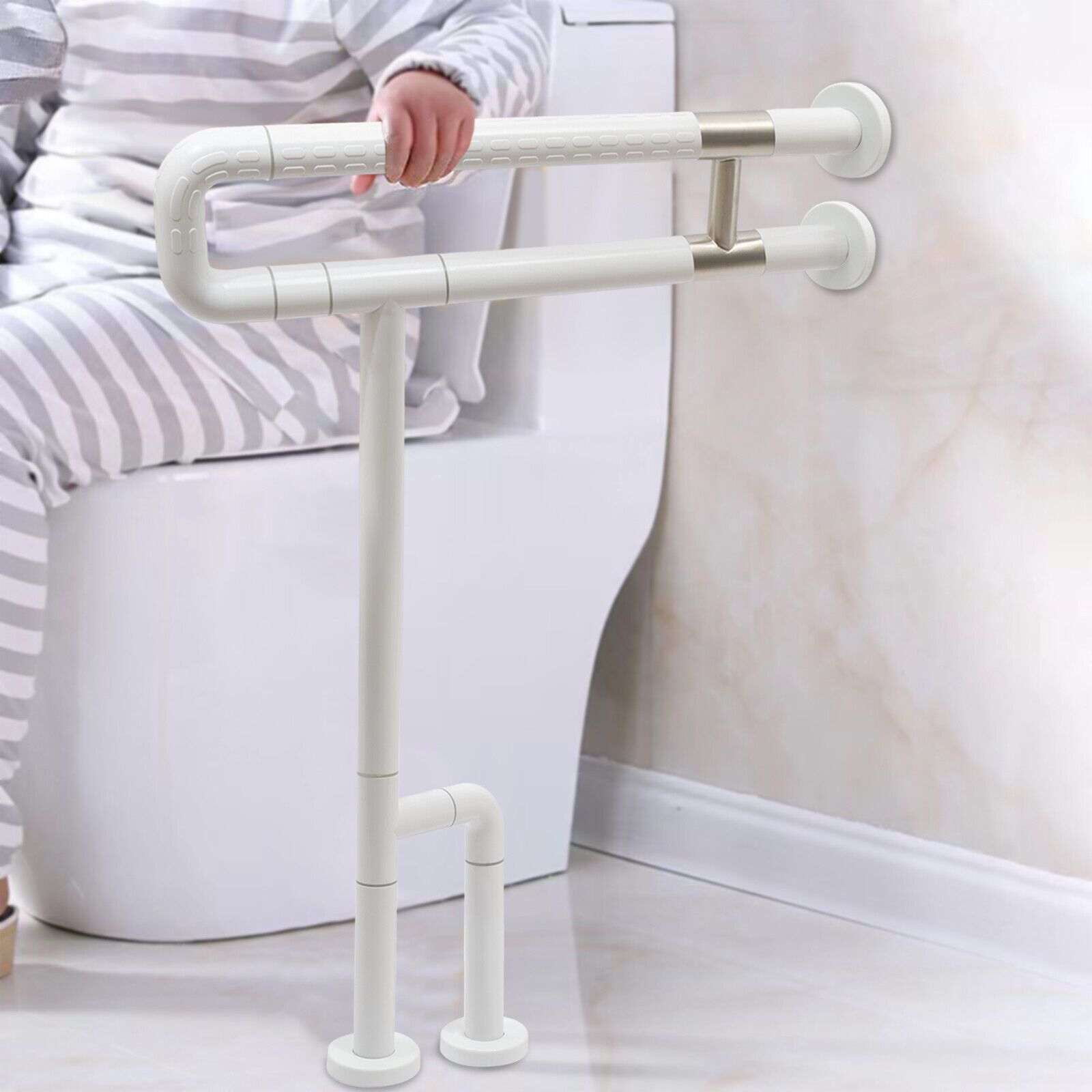 Ergonomic Safety Handrails for Elderly & Disabled Stainless Steel