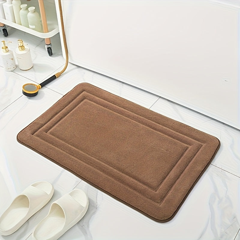 Super Absorbent Anti Slip Foot Pad, Anti Slip Polyester Bathmat