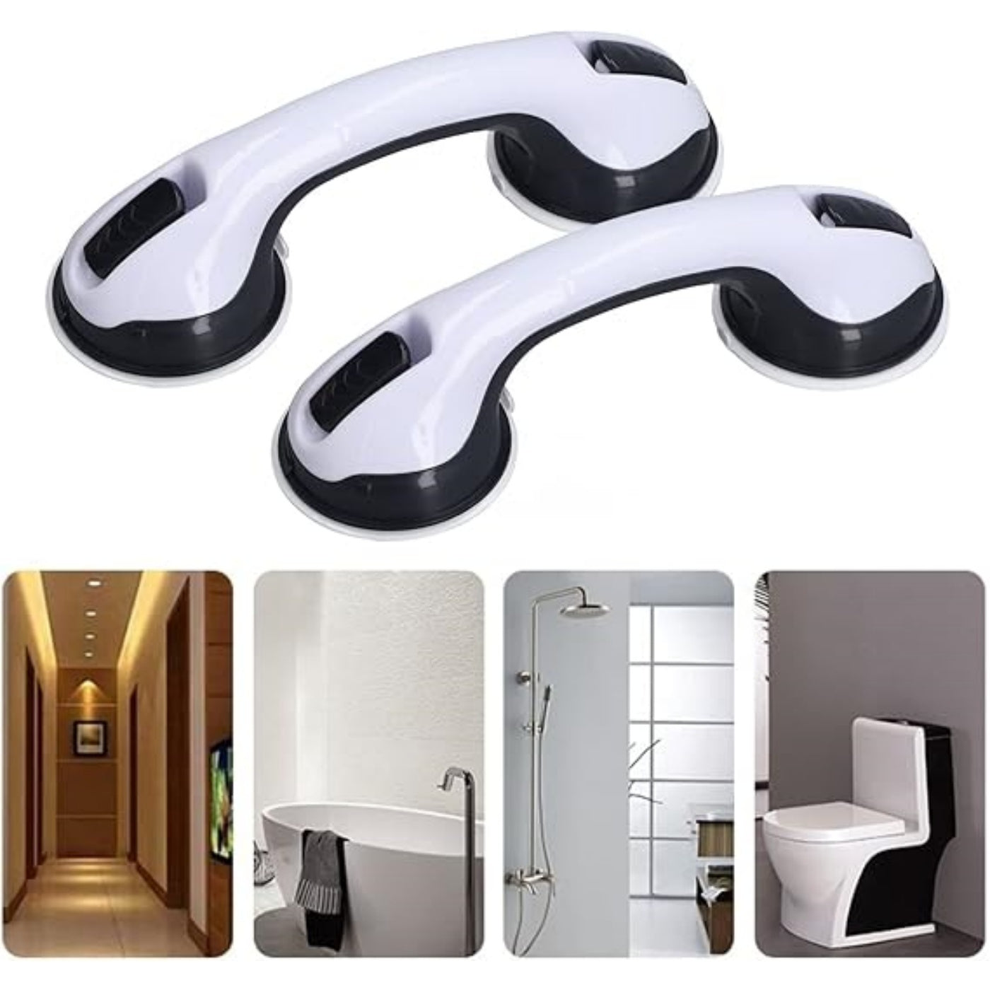 2 Pack Grab Bars for Bathroom, Shower Handle 12 inch