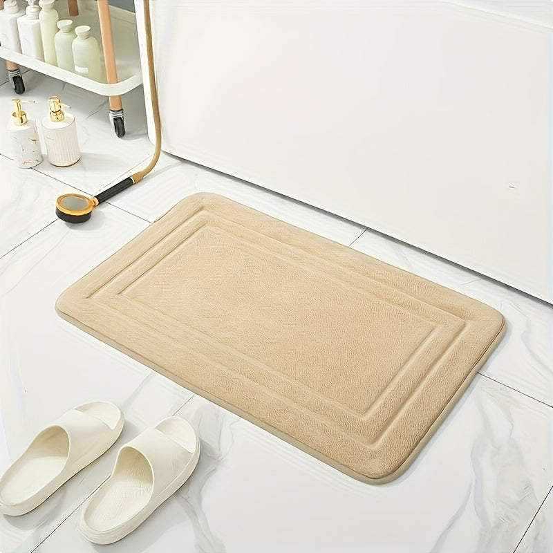Super Absorbent Anti Slip Foot Pad, Anti Slip Polyester Bathmat
