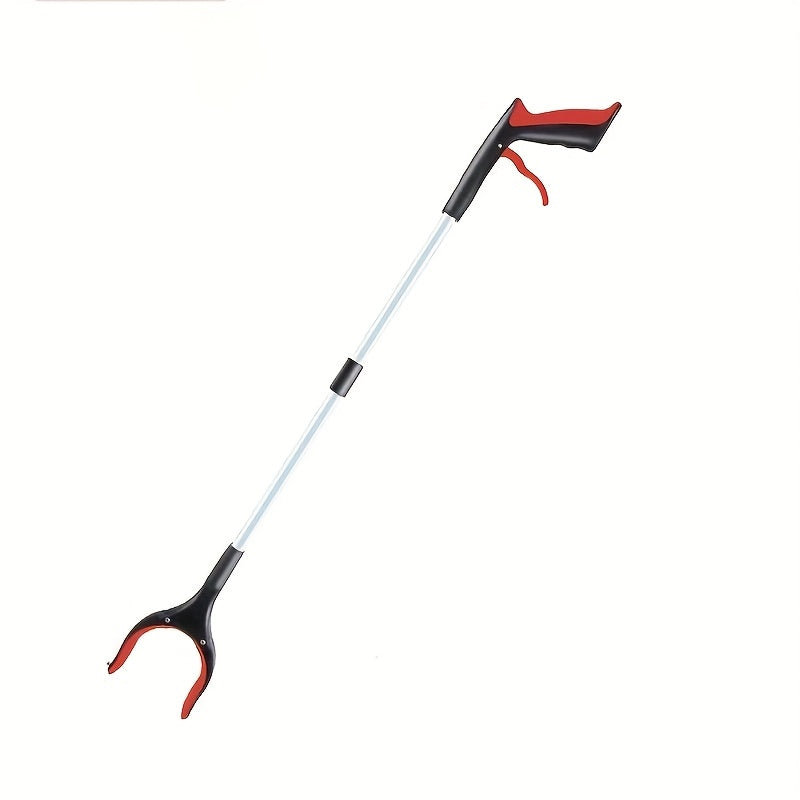 Lightweight 33-Inch Extendable Reacher - Foldable Grabber Tool for Seniors with 360° Rotating Jaws