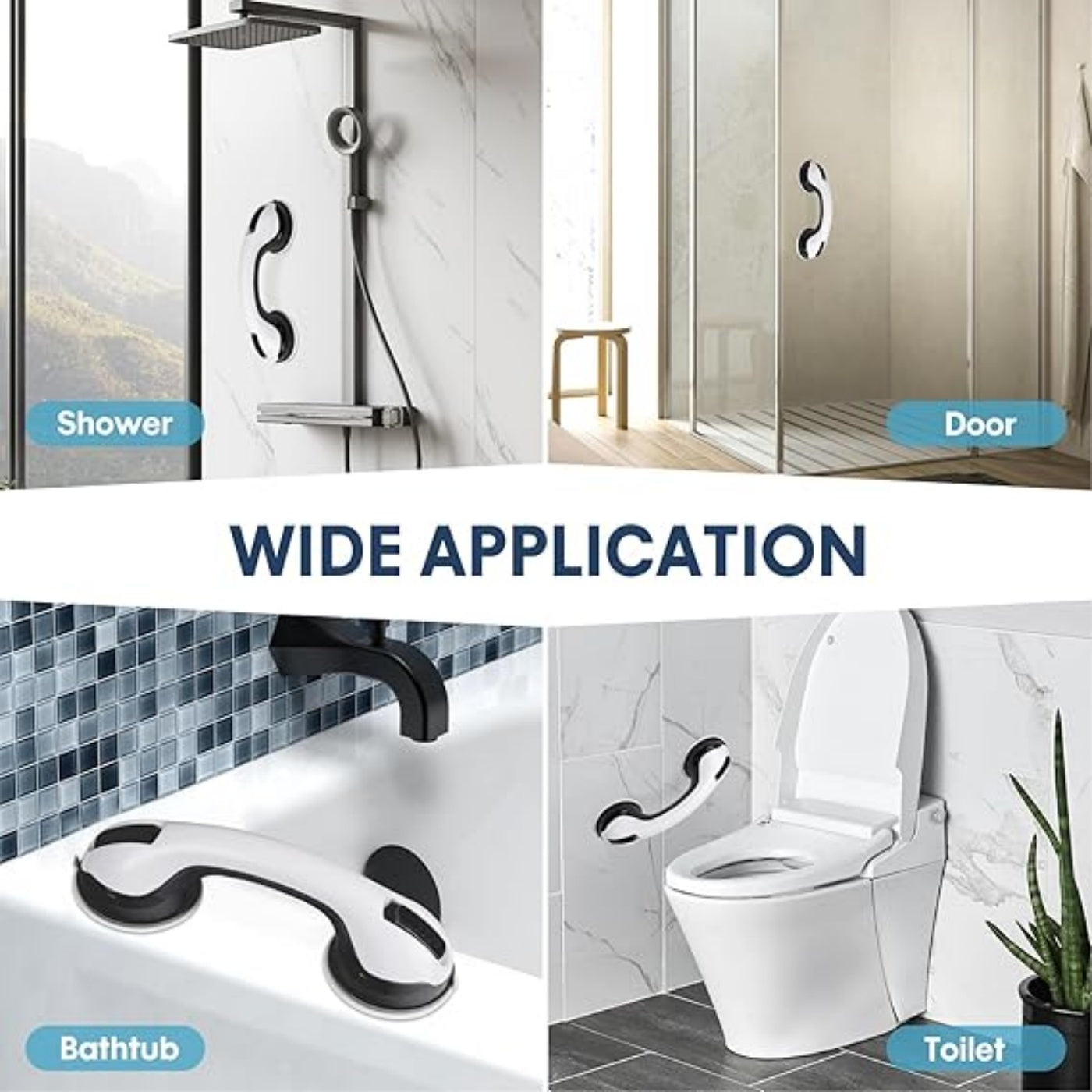 2 Pack Grab Bars for Bathroom, Shower Handle 12 inch