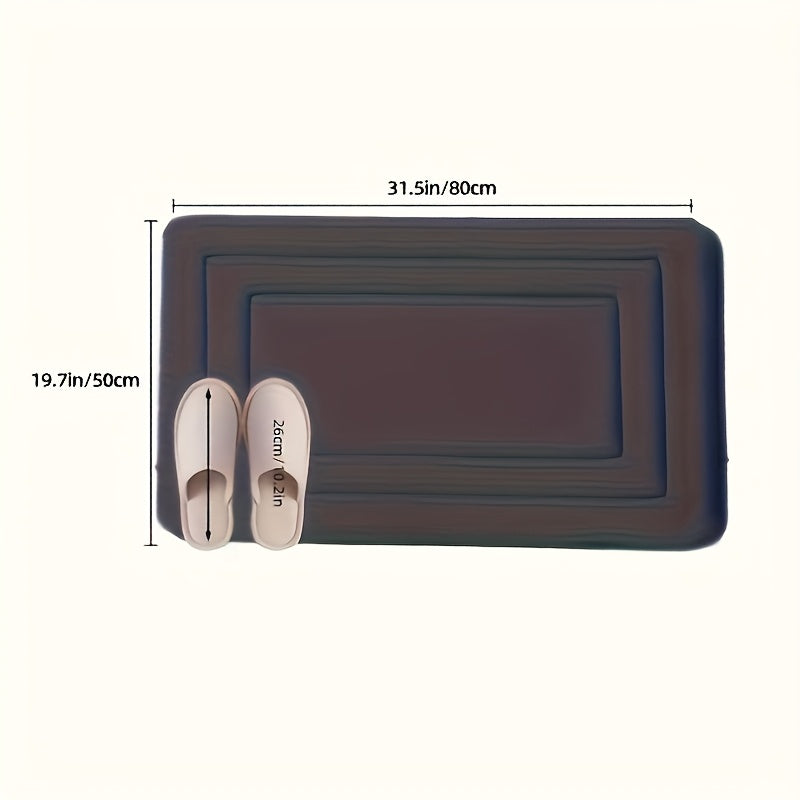 Super Absorbent Anti Slip Foot Pad, Anti Slip Polyester Bathmat
